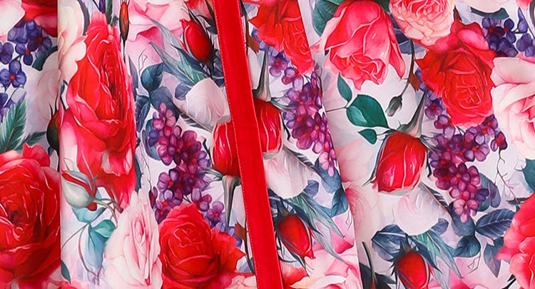 Summer Runway Gorgeous Bohemian Maxi Dress Women Clothing Flying Sleeve Single Breasted Floral Print Long Robe Party Vestidos