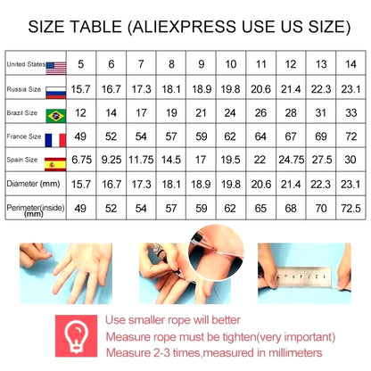Simple Hollow Design Fashion Rhinestones Zircon Rings for Women Accessories Wedding Engagement Jewelry Gift