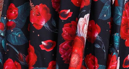 Summer Runway Gorgeous Bohemian Maxi Dress Women Clothing Flying Sleeve Single Breasted Floral Print Long Robe Party Vestidos