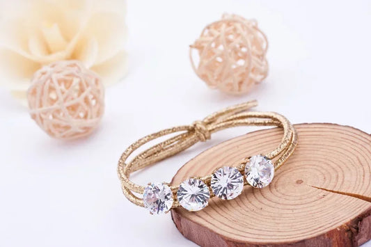 Simple Basic Flash Crystal Rhinestone Headbands Elastic Hair Bands Rope Tie Hairbands Christmas Gifts Girls Women Accessories